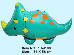 Folijski Balon 84x58 Cm Baby Dinosaur