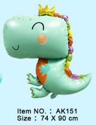 Folijski Balon 74x90 Cm Baby Dinosaur Green