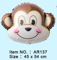 Folijski Balon 45x54 Cm Monkey Head