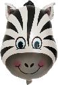 Folijski Balon 63x45 Cm Zebra Head