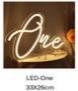 Led Natpis "„one“" 33*26cm