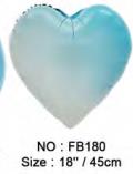 Folijski Balon 18" Ombre Baby Blue