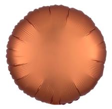 Folijski Balon Krug 18" Krom Narančasta 1/1