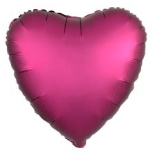 Folijski Balon Srce 18" Krom Rose 1/1