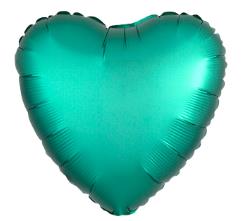 Folijski Balon Srce 18" Krom Zelena 1/1