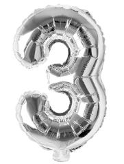 Folijski Balon Broj 16" Srebrna #3 1/1
