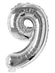 Folijski Balon Broj 16" Srebrna #9 1/1