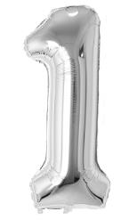 Folijski Balon Broj 40" Srebrna #1 1/1