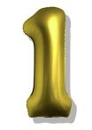 Folijski Balon Broj 40" Krom Zlatna #1 1/1