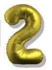 Folijski Balon Broj 40" Krom Zlatna #2 1/1