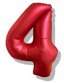 Folijski Balon Broj 40" Krom Crvena #4 1/1