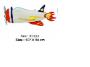 Folijski Balon 107x54 Cm Rocket / 107x54 Cm