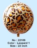4d Folijski Balon 22" Leopard 1/1