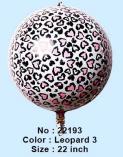 4d Folijski Balon 22" Leopard 1/1