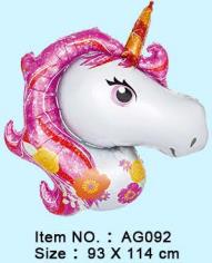 Folijski Balon 98x114 Cm Unicorn