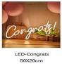 Led Natpis "„congrads“" 50*20cm
