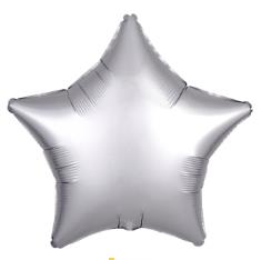 Folijski Balon Zvijezda 18" Krom Srebrna 1/1