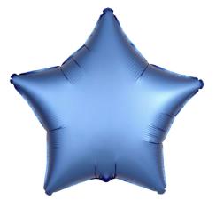 Folijski Balon Zvijezda 18" Krom Plava 1/1