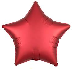Folijski Balon Zvijezda 18" Krom Crvena 1/1