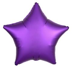 Folijski Balon Zvijezda 18" Krom Ljubičasta 1/1