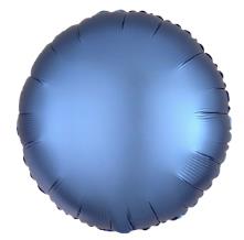 Folijski Balon Krug 18" Krom Plava 1/1