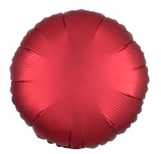 Folijski Balon Krug 18" Krom Crvena 1/1