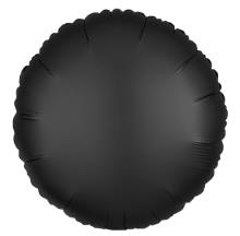 Folijski Balon Krug 18" Krom Crna 1/1
