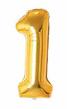 Folijski Balon Broj 40" Zlatna #1 1/1