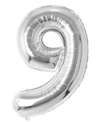 Folijski Balon Broj 40" Srebrna #9 1/1