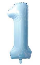 Folijski Balon Broj 40" Baby Plava #1 1/1