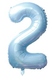 Folijski Balon Broj 40" Baby Plava #2 1/1