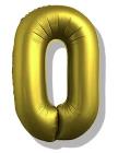 Folijski Balon Broj 40" Karamel #0 1/1