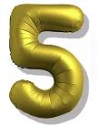 Folijski Balon Broj 40" Krom Zlatna #5 1/1
