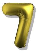 Folijski Balon Broj 40" Krom Zlatna #7 1/1