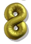 Folijski Balon Broj 40" Krom Zlatna #8 1/1