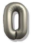 Folijski Balon Broj 40" Krom Srebrna #0 1/1