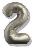 Folijski Balon Broj 40" Krom Srebrna #2 1/1