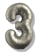 Folijski Balon Broj 40" Krom Srebrna #3 1/1