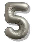 Folijski Balon Broj 40" Krom Srebrna #5 1/1