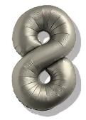 Folijski Balon Broj 40" Krom Srebrna #8 1/1