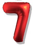 Folijski Balon Broj 40" Krom Crvena #7 1/1