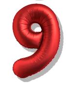 Folijski Balon Broj 40" Krom Crvena #9 1/1