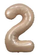Folijski Balon Broj 40" Karamel #2 1/1