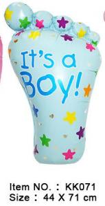 Folijski Balon 44x71 Cm Baby Boy Foot