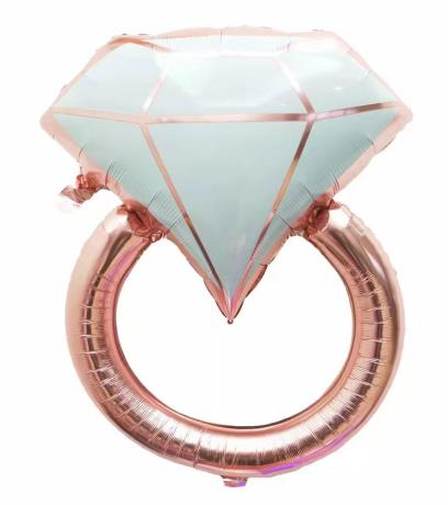 Folijski Balon 83x60 Cm Rose Gold Ring
